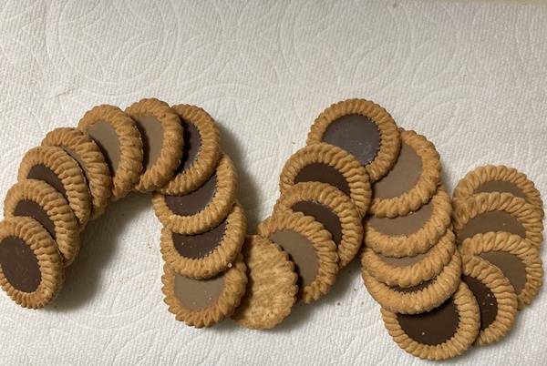 チョコ&コーヒービスケット 昭和レトロチョコ&コーヒービスケット 配列